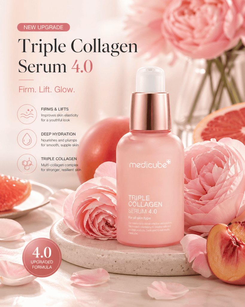 Medicube Triple Collagen Serum 4.0 | Firming & Elasticity Boosting Anti-Aging Serum (55ml)
