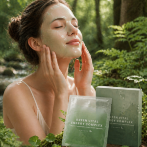 AXIS-Y Green Vital Energy Complex Mask | Pujust rahustav kangamask tundlikule ja aknele kalduvale nahale