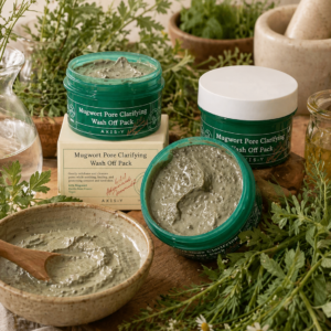 AXIS-Y Mugwort Pore Clarifying Wash-Off Pack | Poore vähendav savimask rasusele ja aknele kalduvale nahale (100ml)