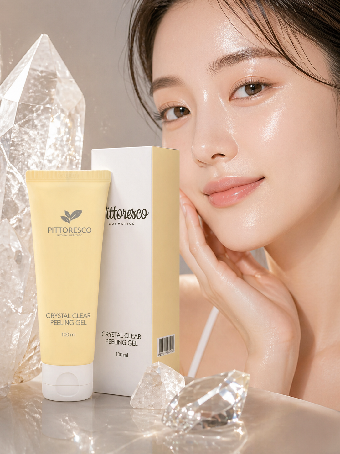 Dr. Hedison Pittoresco Crystal Clear Peeling Gel | Õrn koorimisgeel sileda ja särava naha jaoks (100ml)